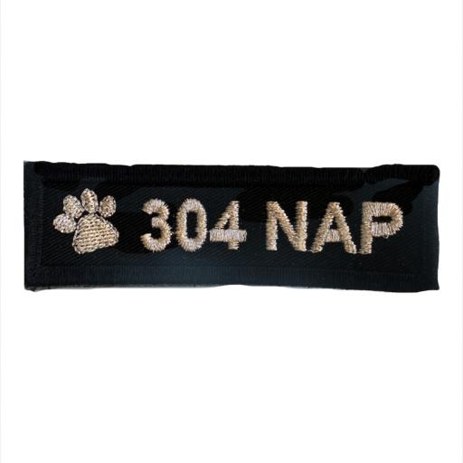 Name badge 3cm x10cm - Dog Section Paw print