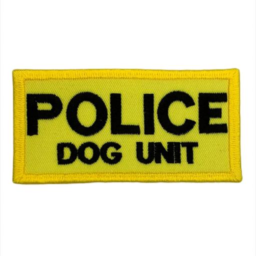 Police Dog Unit Patch 10cm x 5cm