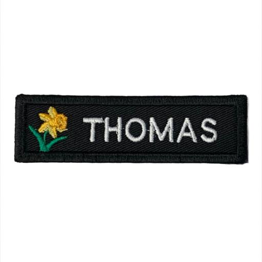 Name badge 3cm x10cm - Welsh Daffodil