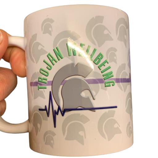 Trojan Wellbeing Patterned Mug